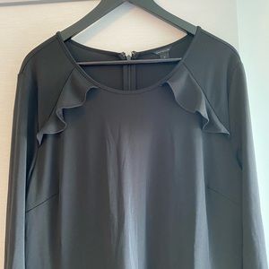 Anne Taylor Long Sleeve Frill Dress